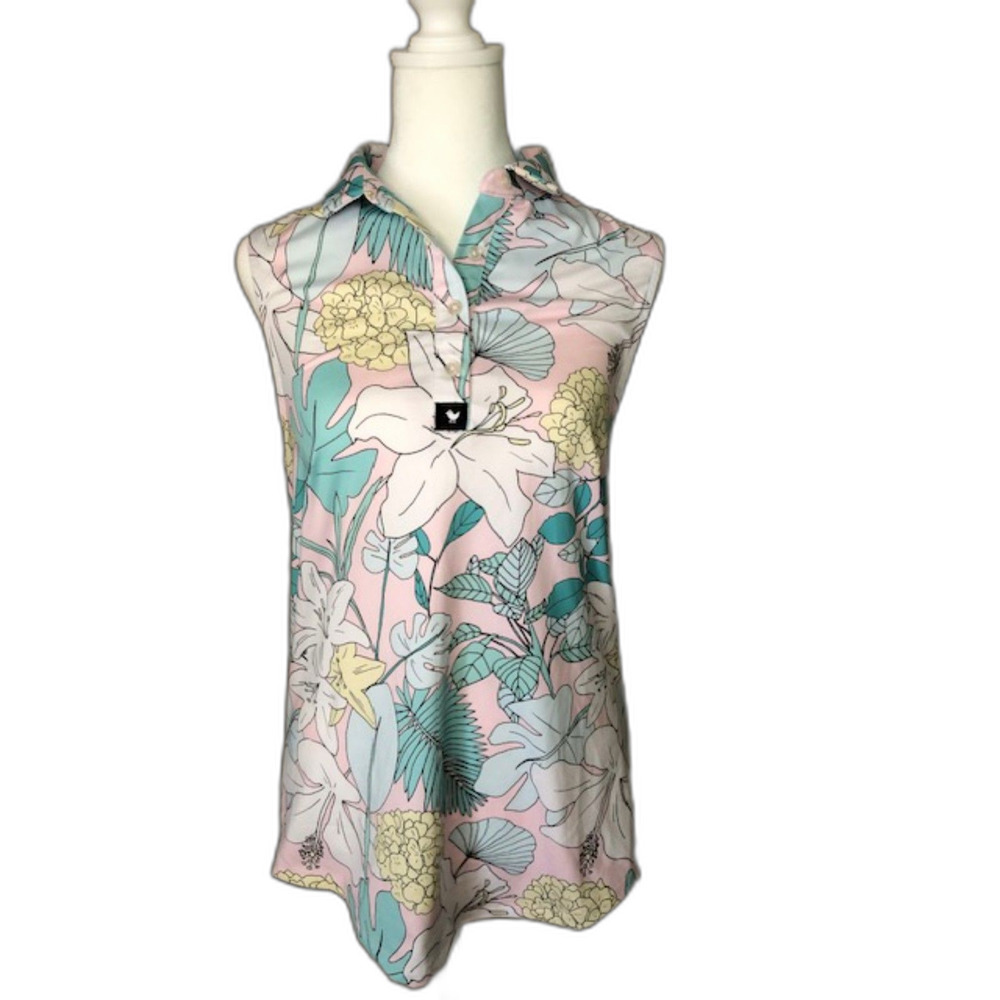 Bad Birdie Floral Golf Polo